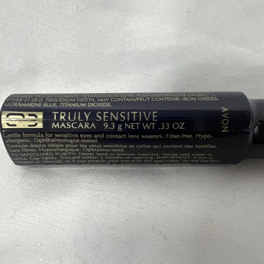Avon Truly Sensitive Mascara Brown‎ Black .33 Oz SEALED